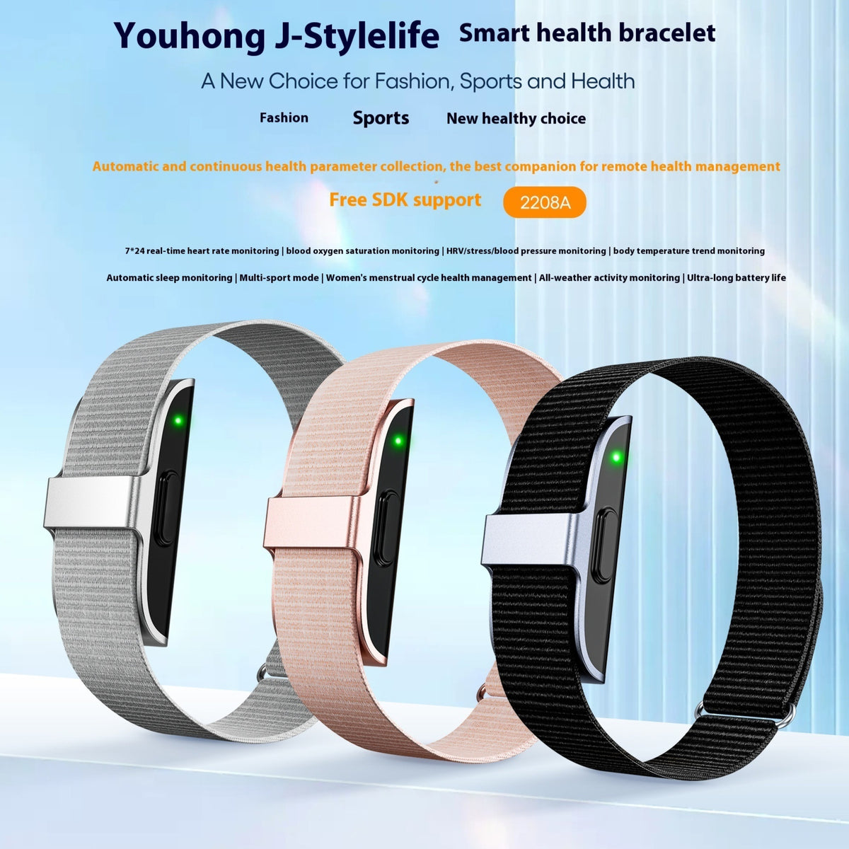 Smart Watch Sport-Armband mit Herzfrequenz – Bild 11 | LuxeStyle