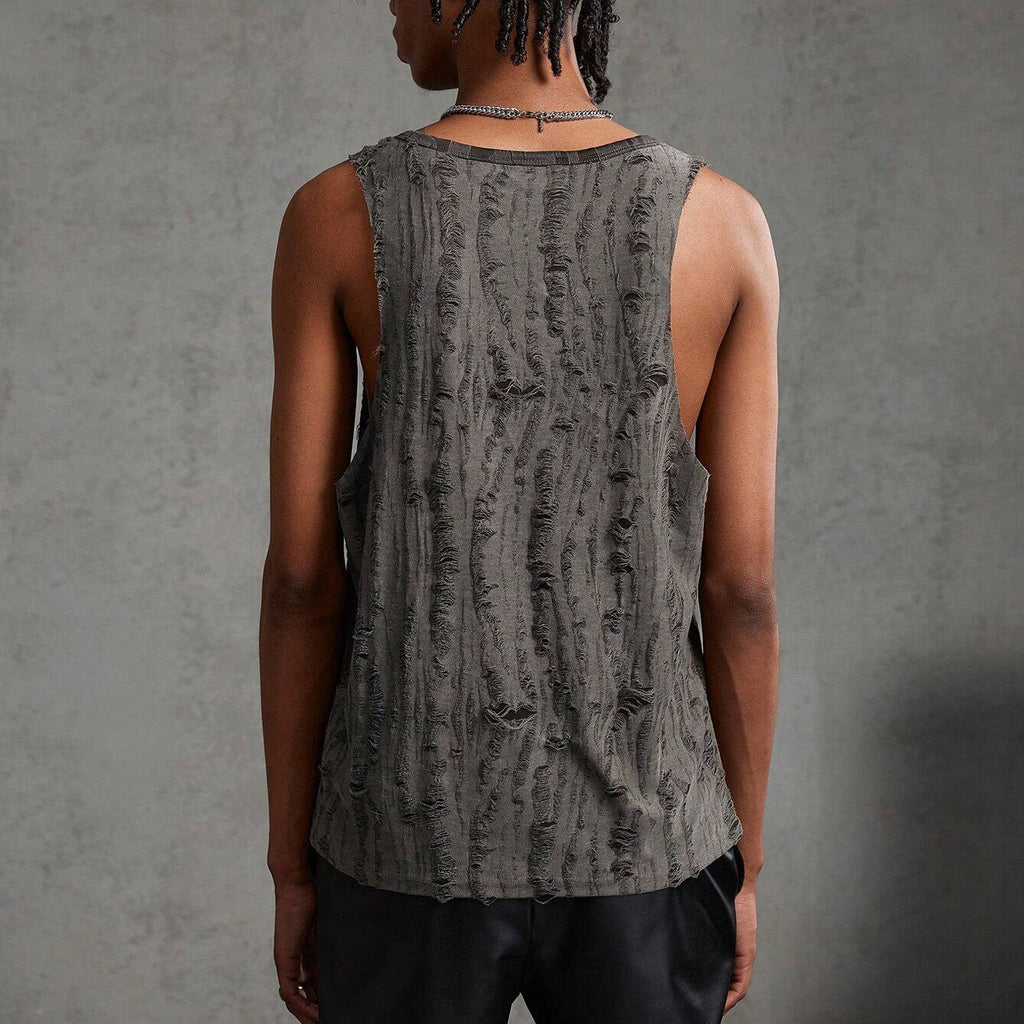 Geripptes Streetwear-Tanktop für Herren