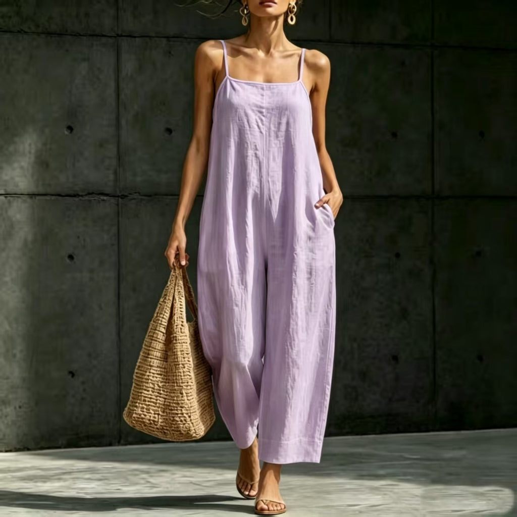Eleganter ärmelloser Jumpsuit mit Trägern