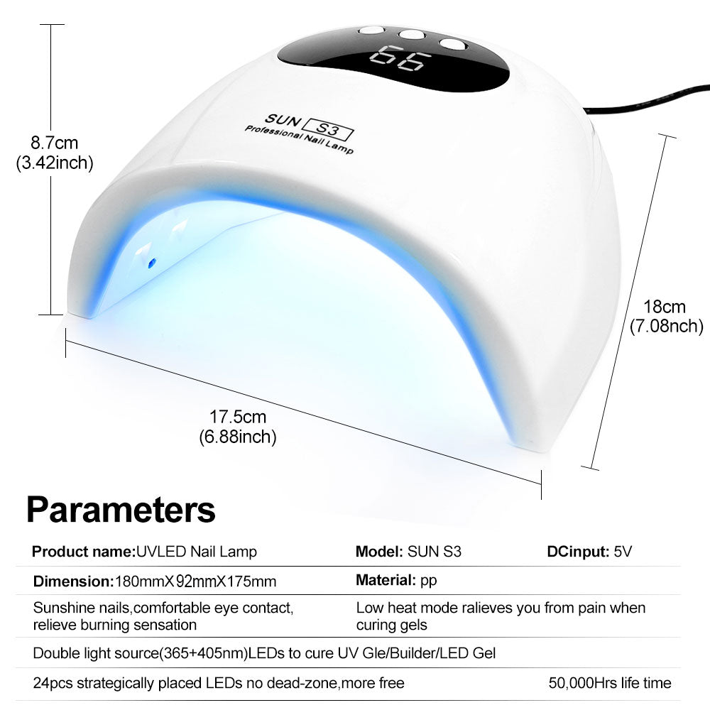 UV/LED Nagellampe mit Sensor und Timer