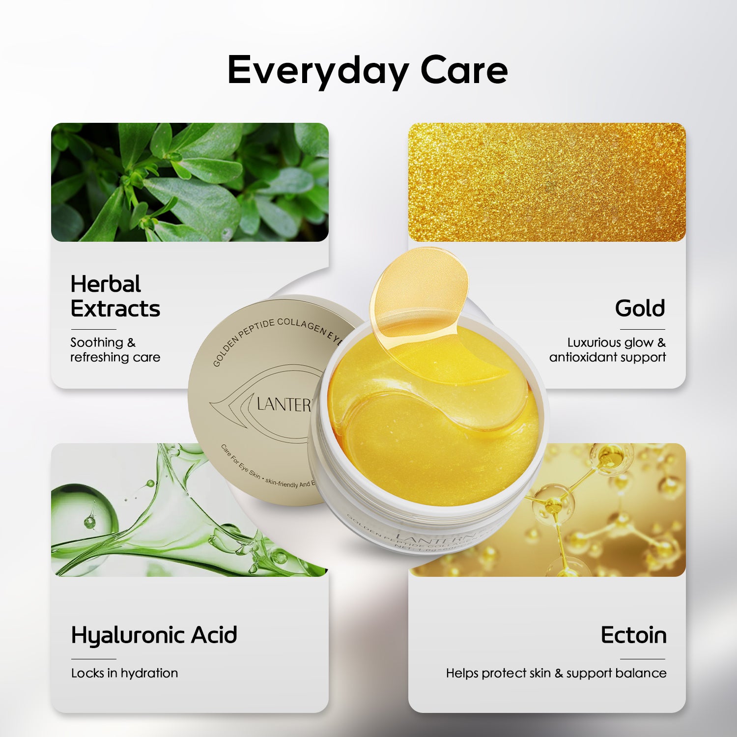 Golden Peptide Collagen Augenmaske