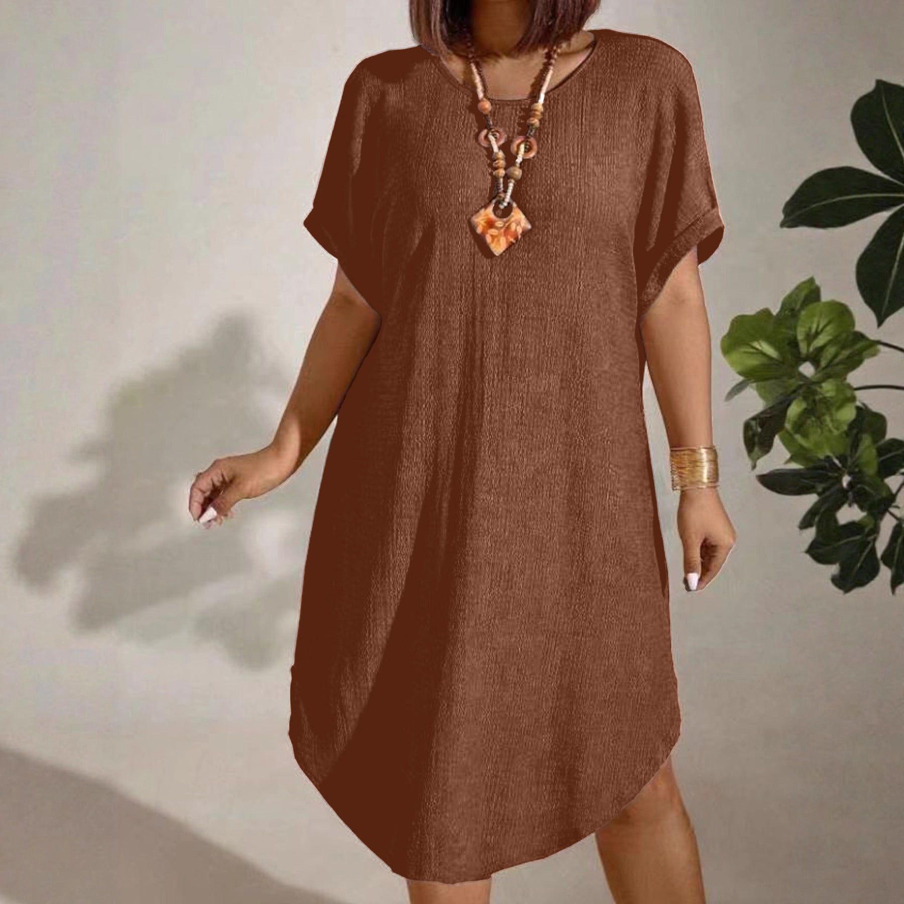Sommerkleid «Sole» · Casual Midi, Raglan-Ärmel