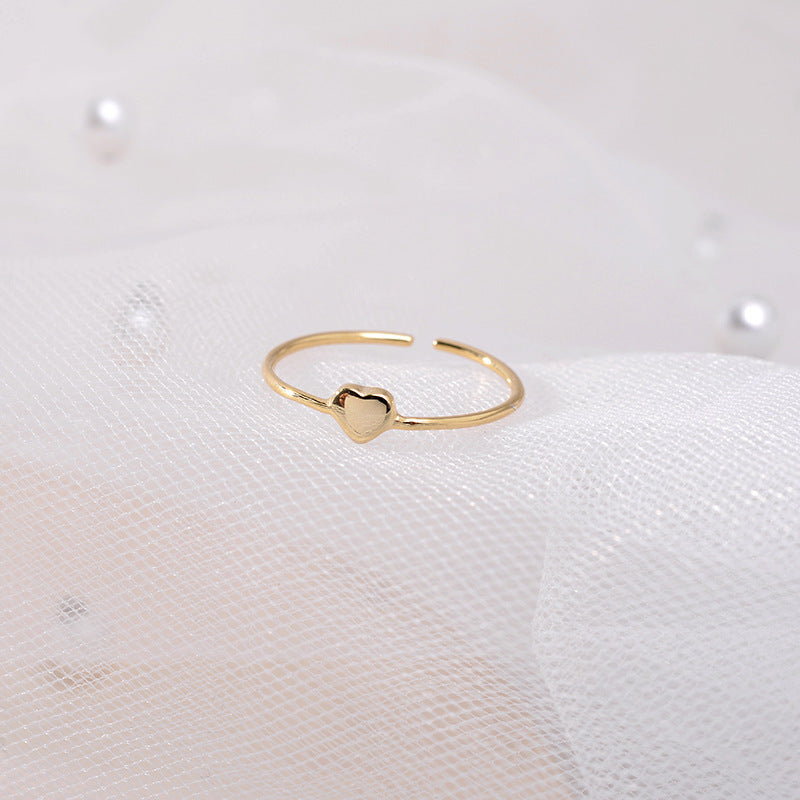 Verstellbarer Herz-Ring aus 925er Sterlingsilber – Bild 6 | LuxeStyle