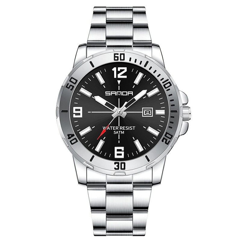 Multifunktionaler wasserdichter Quarzarmband Herren