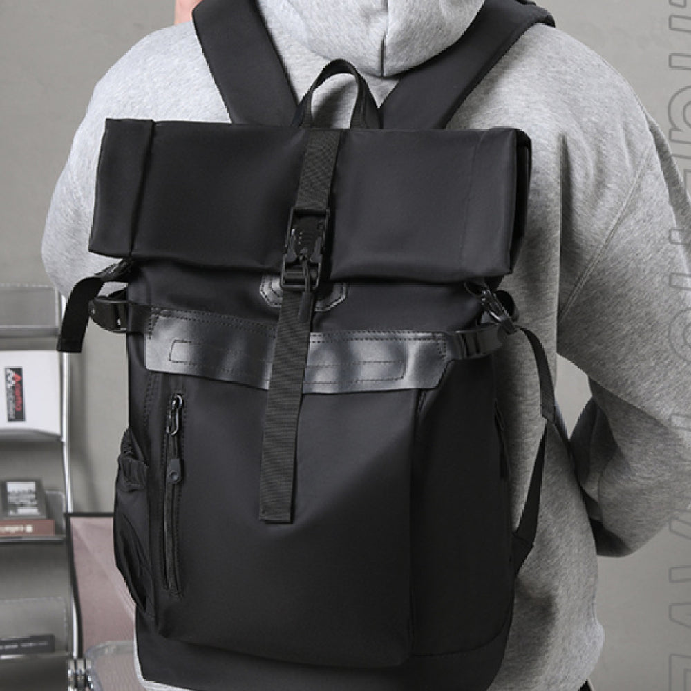 Schwarzer Herren-Reiserucksack – Bild 6 | LuxeStyle