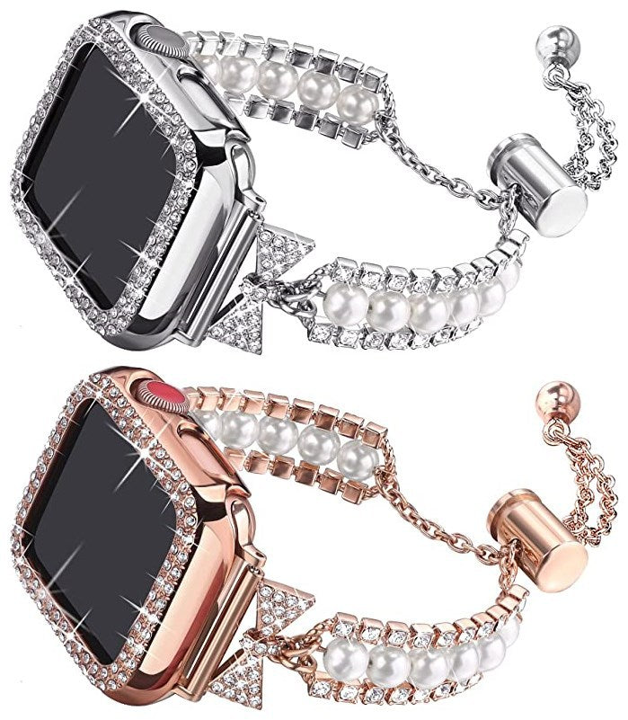 Smartwatch Armband mit Perlen | LuxeStyle