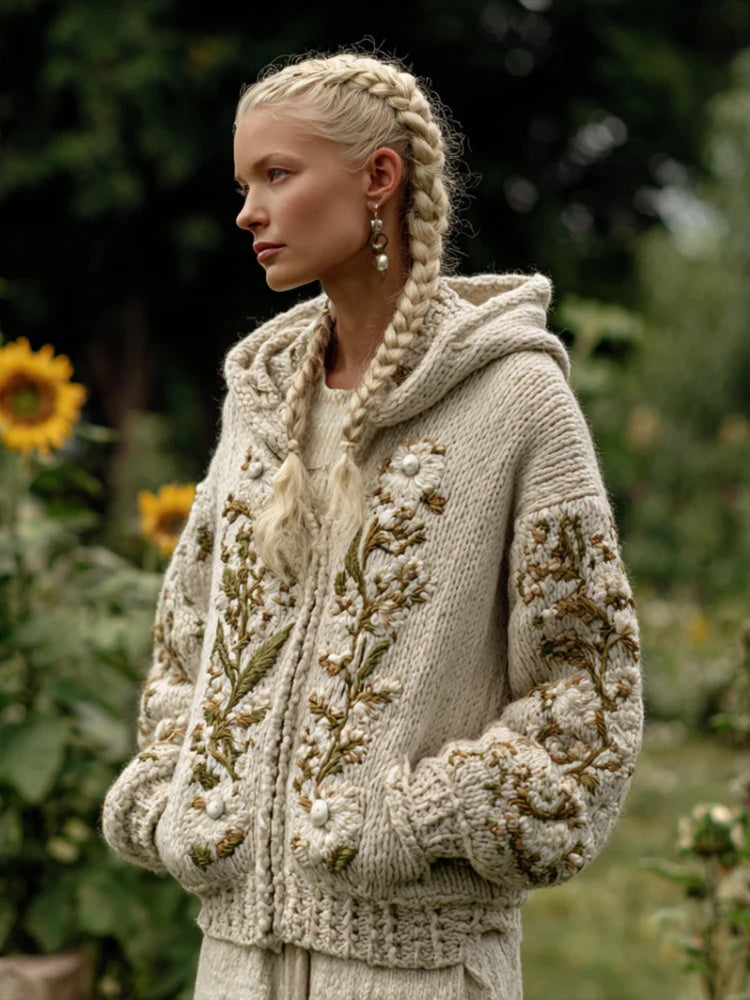 Kapuzenpullover mit 3D-Muster