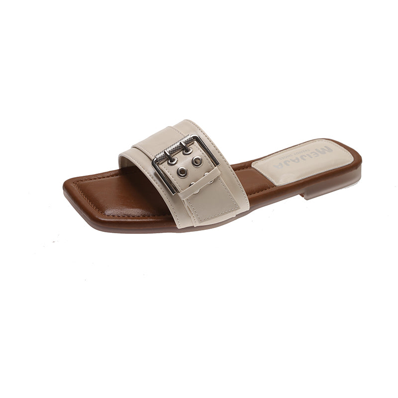 Outdoor Slides mit Leopardenmuster