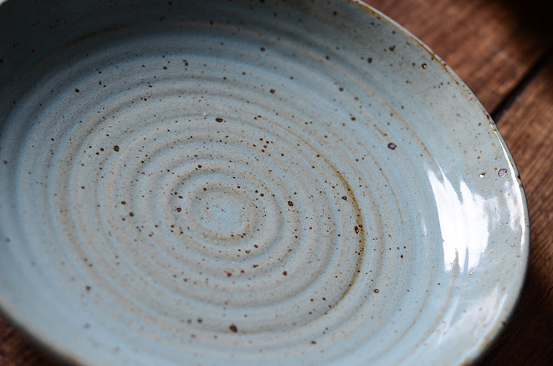 Runder Keramikteller "Blue Creative" – Bild 2 | LuxeStyle