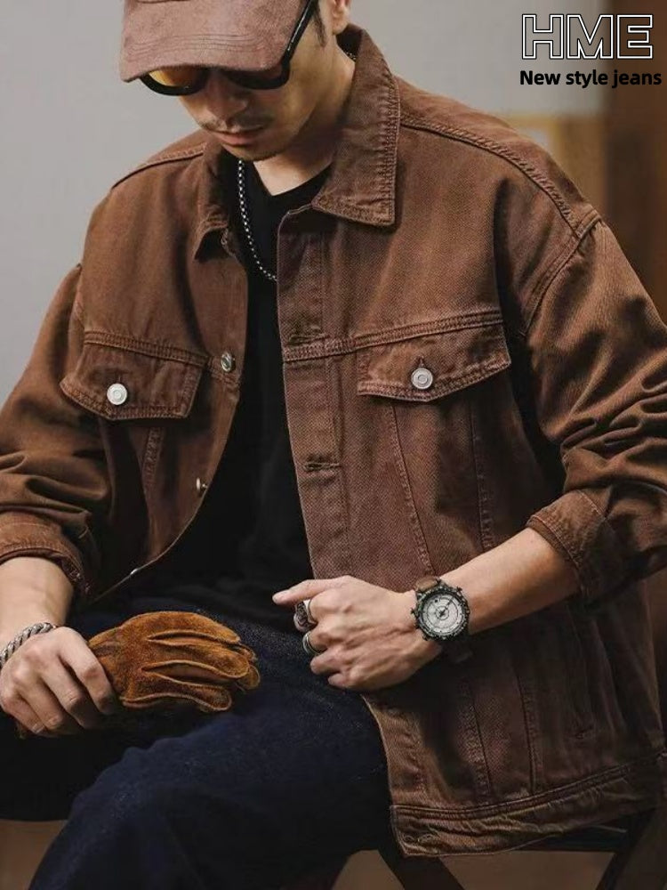 Gut sitzende Jeansjacke für Herren – Y035S – Ansicht 5