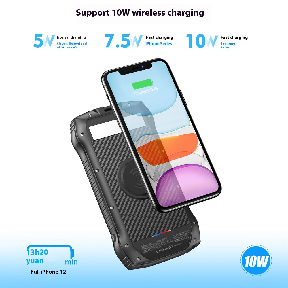 Wasserdichte Solar Powerbank mit LED