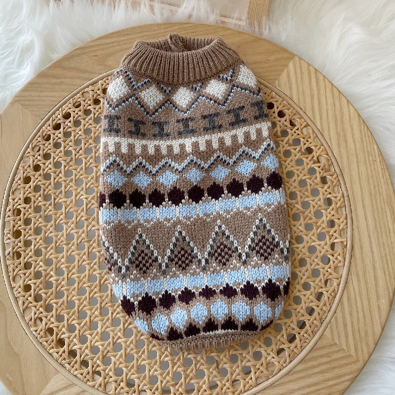 Hundelange aus braunem Faux-Mink-Wolle – Bild 2 | LuxeStyle