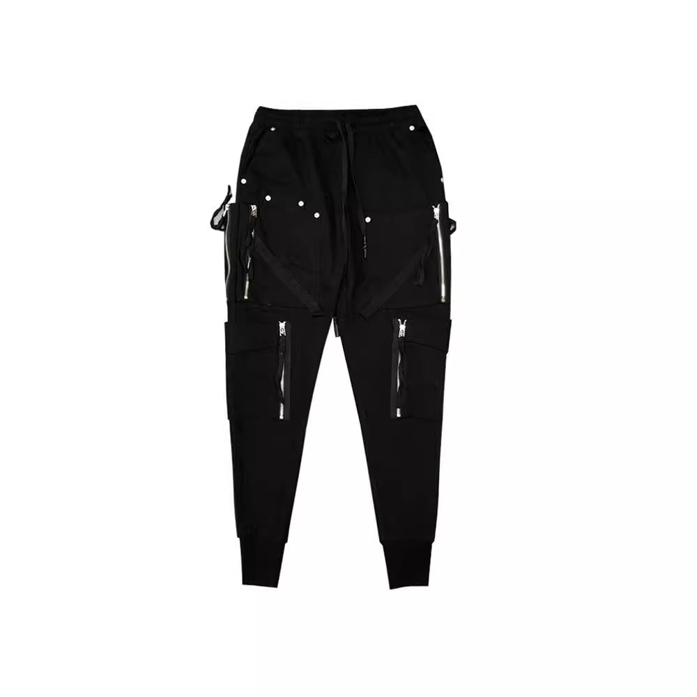 Schwarze Slim-Fit-Overalls