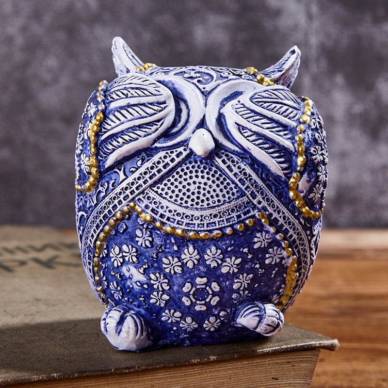 Eulen-Ornamente aus Kunstharz – Bild 6 | LuxeStyle