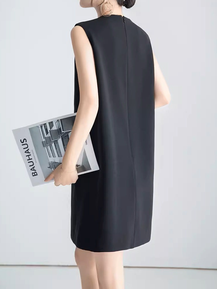 Klassisches gerades chic Kurzkleid ohne Ärmel – Bild 3 | LuxeStyle