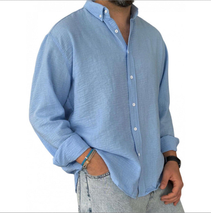 Herren Langarm Button-Down Hemd