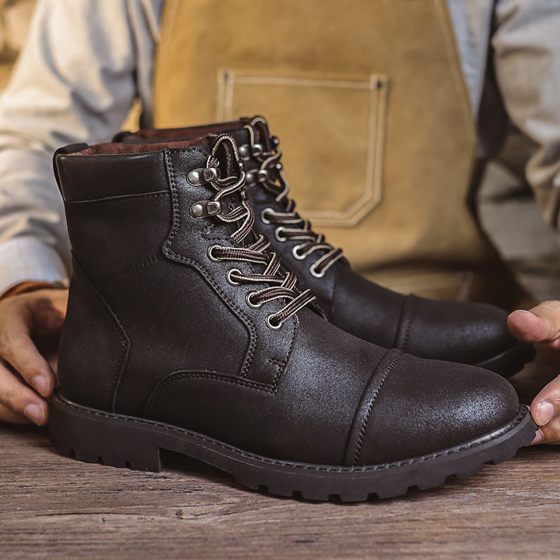 Modische hohe Arbeitsstiefel – Bild 2 | LuxeStyle
