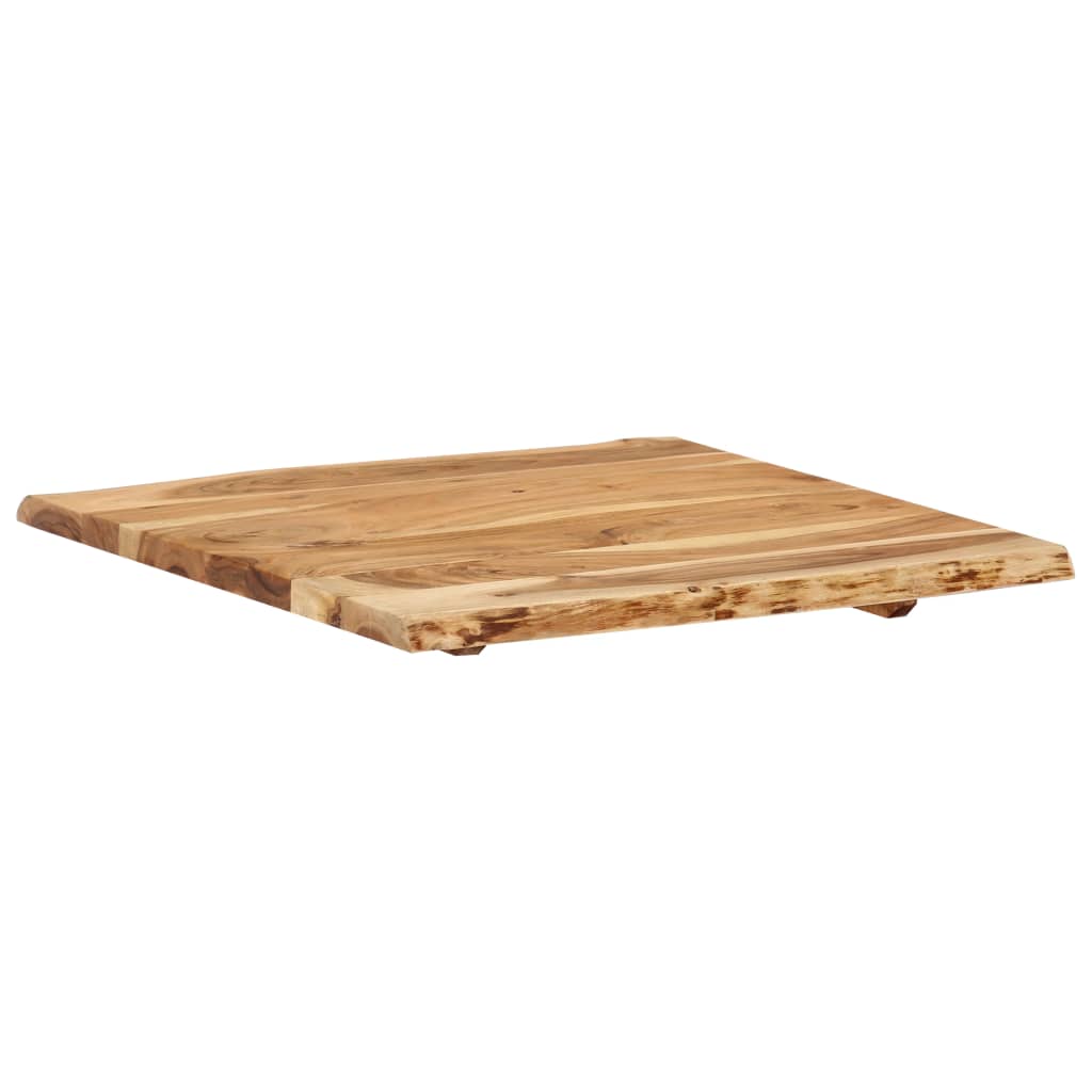 Akazienholz-Tischplatte 58x(50-60)x2.5 cm
