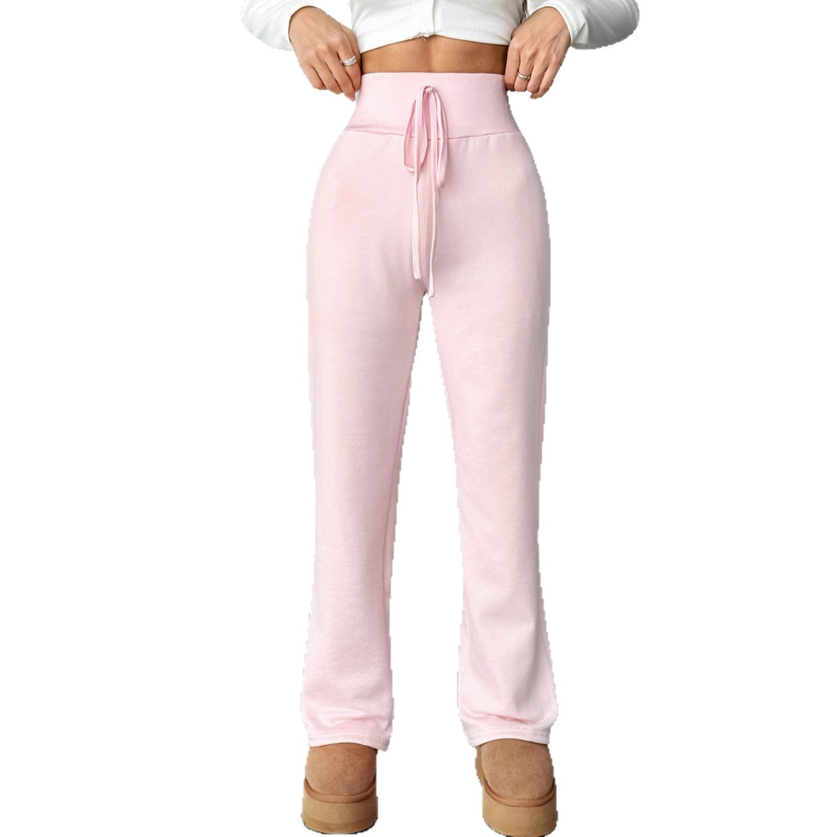 Freizeit-Hose mit schlankmachendem Schnür-Design – Bild 3 | LuxeStyle