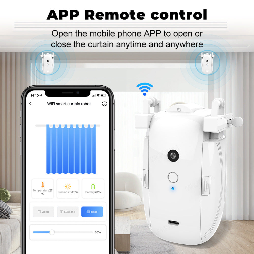Smart Jalousiemotor mit Licht- und Temperatursensor