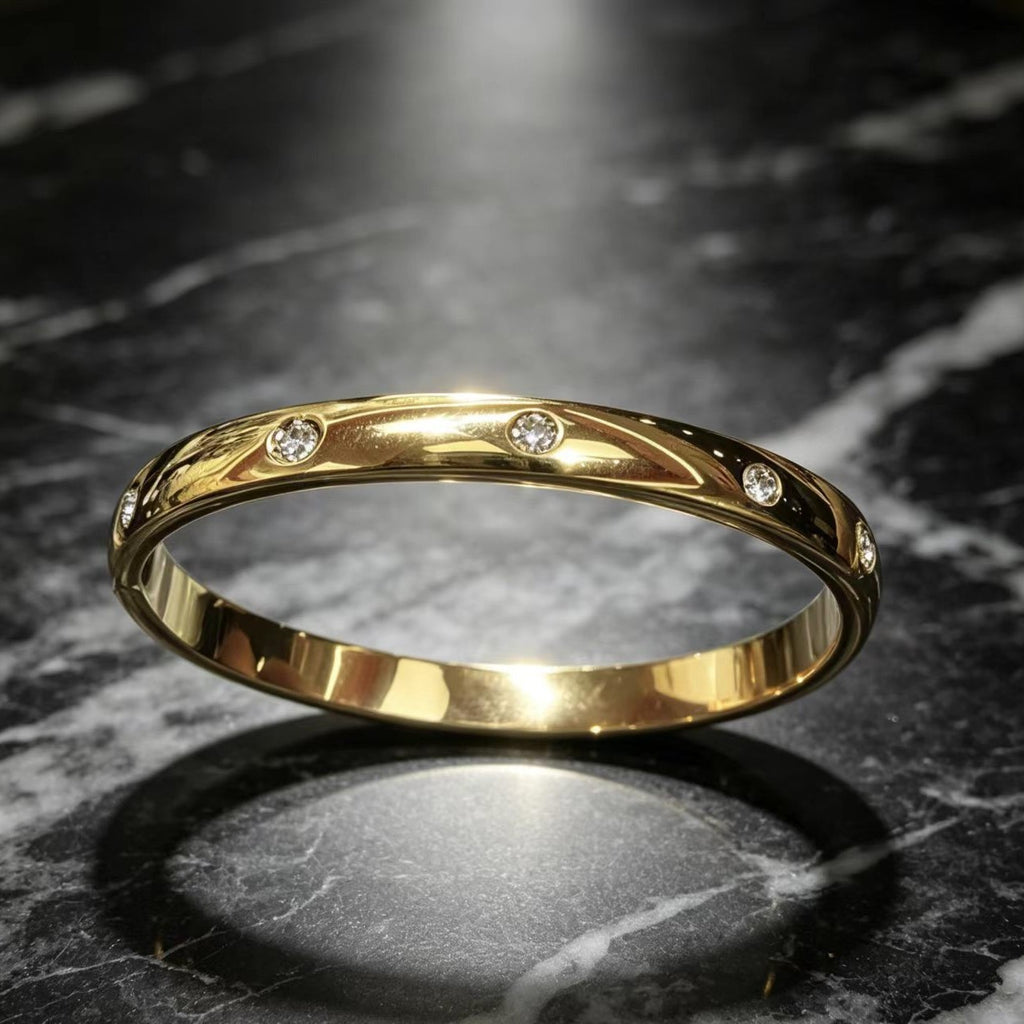 Zirkon Armband mit Ring