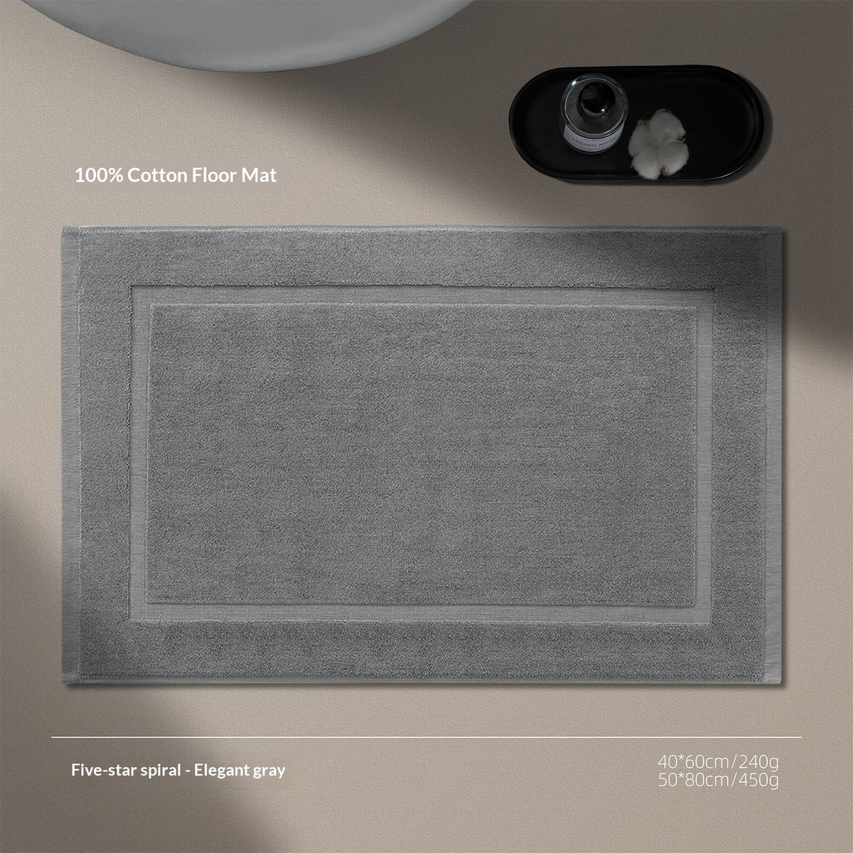 Hotel Pure Cotton Badewandertuch 40x60 cm – Bild 6 | LuxeStyle