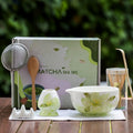 Handbemaltes Matcha-Set 8-teilig