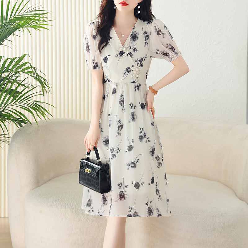 Elegantes Chiffon-Kleid