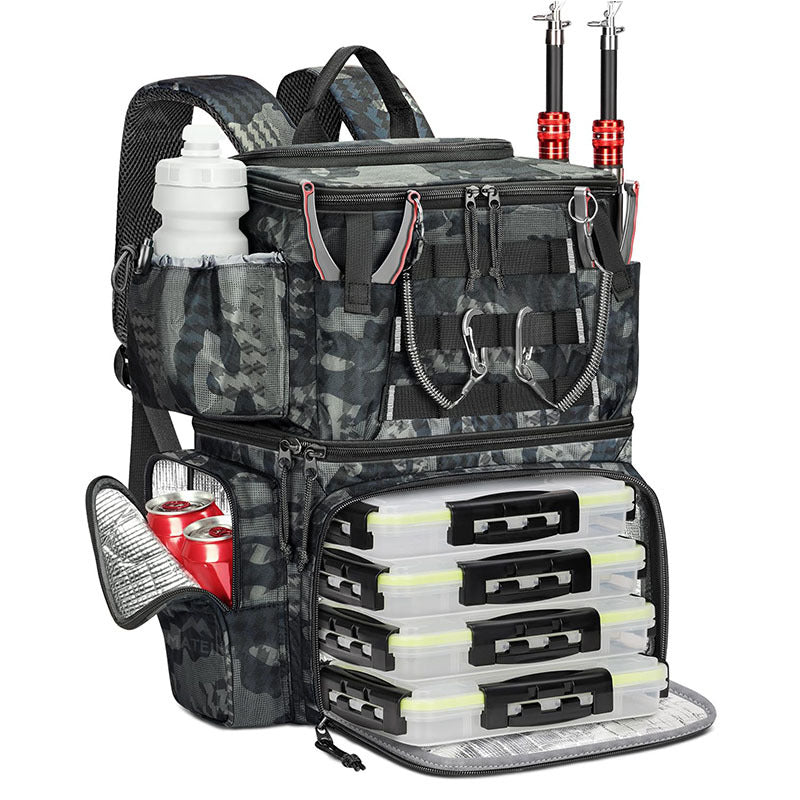 Wasserdichter Oxford-Stoff Angelrucksack – Ansicht 6