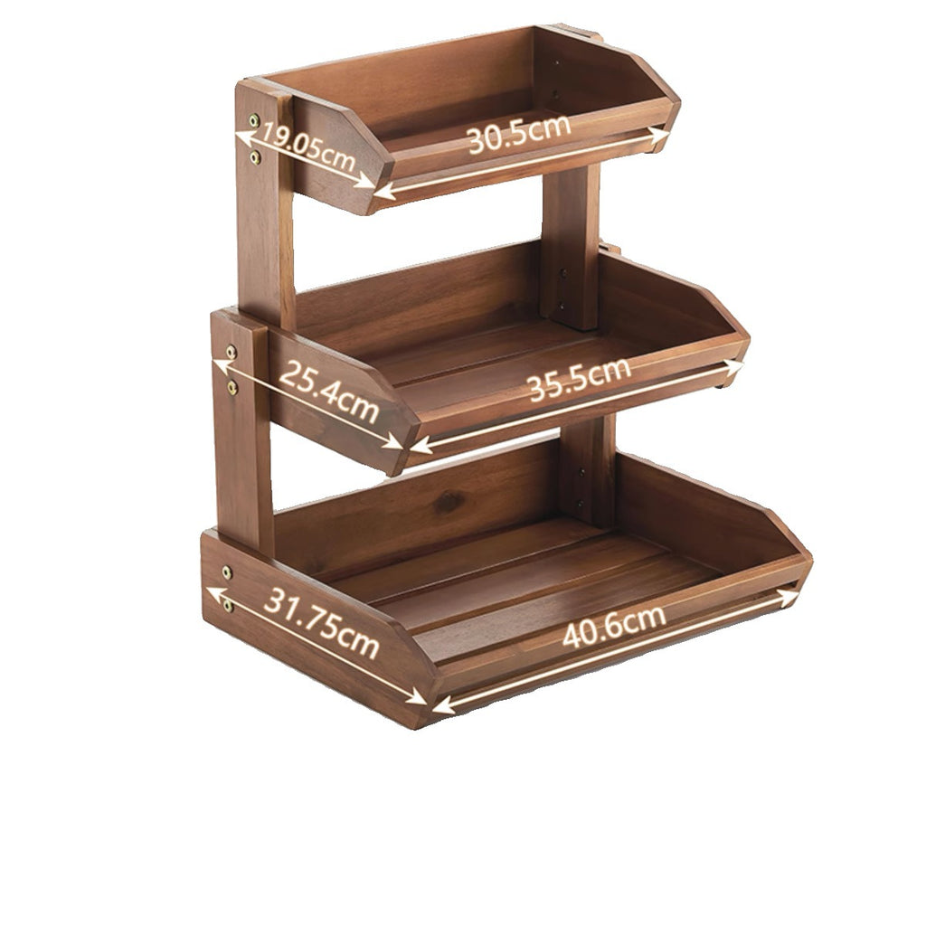 Holz Etagere für Früchte – Bild 2 | LuxeStyle