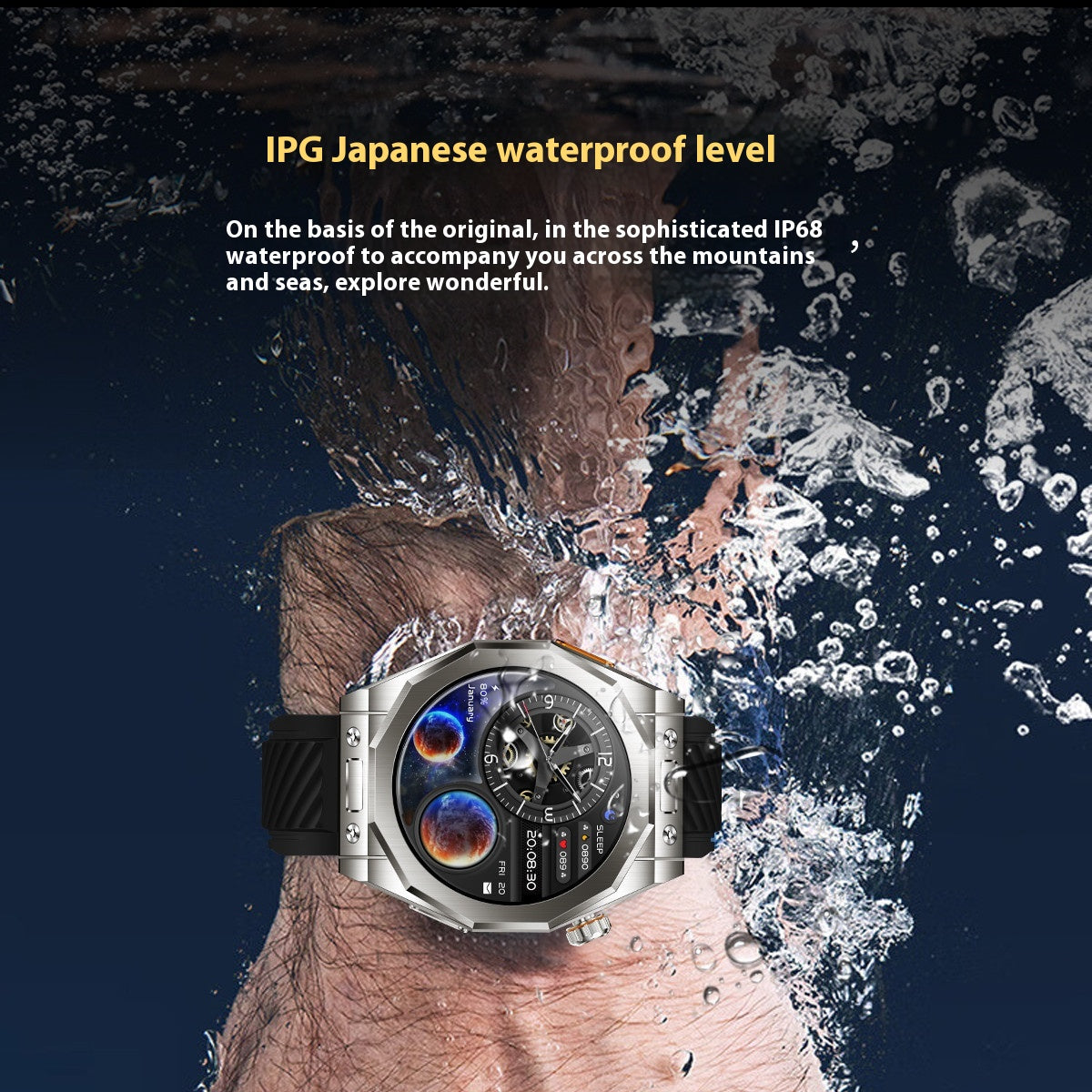Smartwatch mit NFC und 3 Armbändern – Bild 2 | LuxeStyle