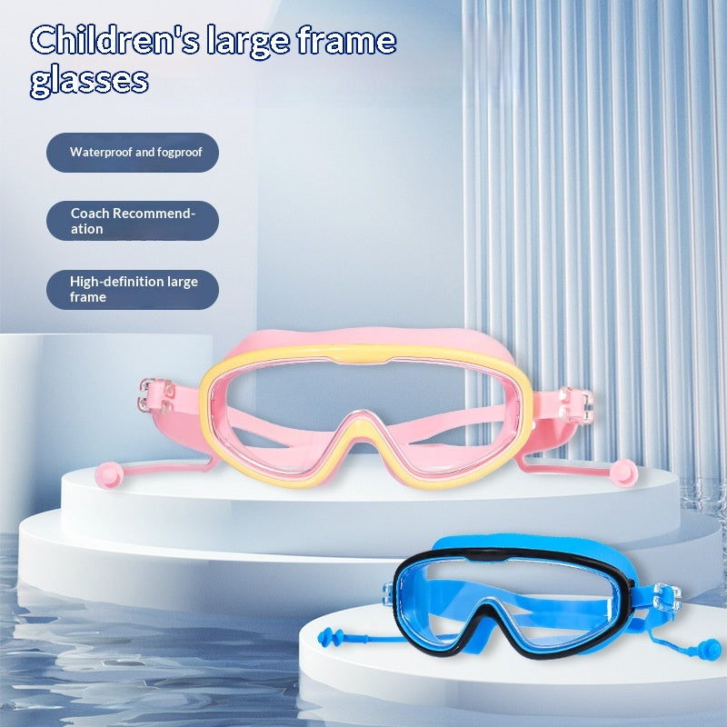 Kinder Schwimmbrille mit grossem Rahmen