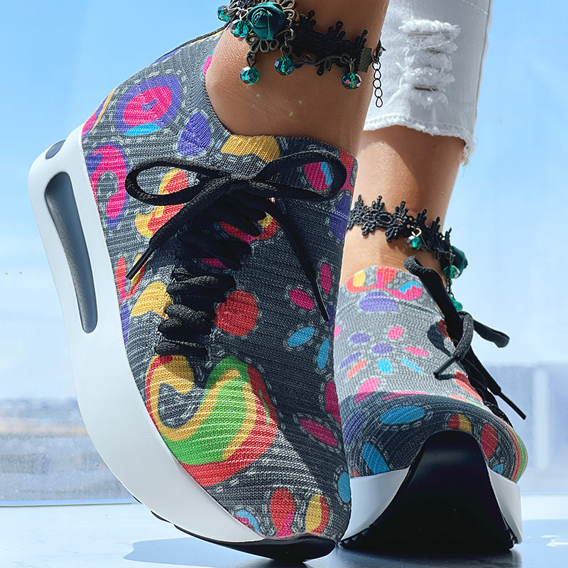 Bequeme Slip-On Sneaker mit Paisley-Print