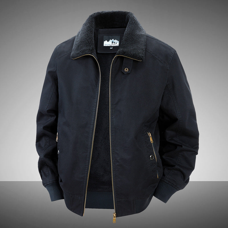 Fleecegefütterte Baumwolljacke für Herren – Bild 7 | LuxeStyle