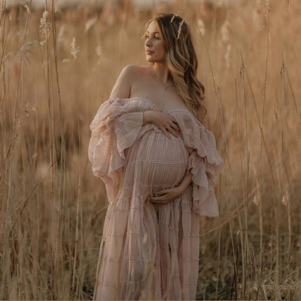Boho Umstandskleid für Fotoshootings