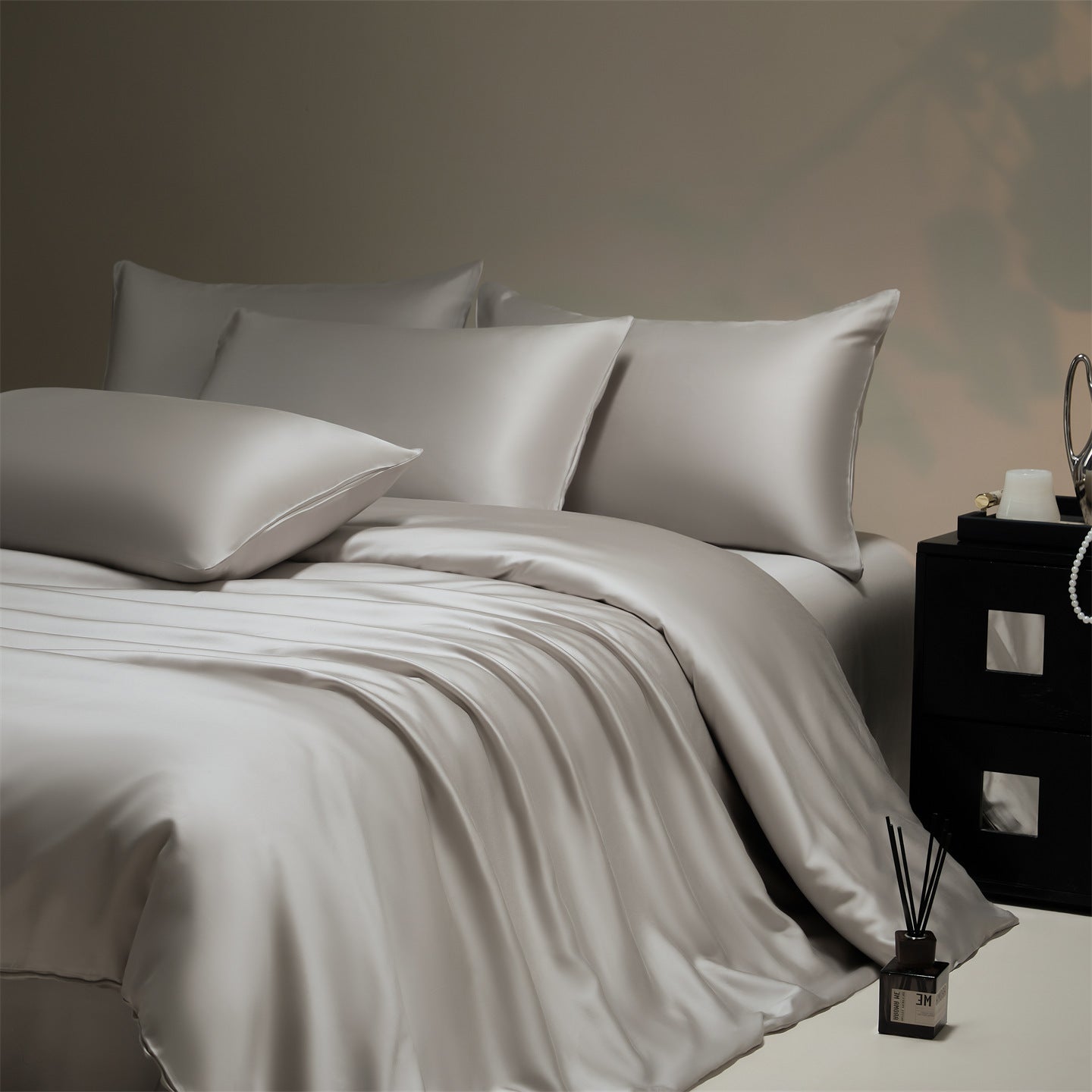 Tencel Satin-Bettwäsche-Set, 4-teilig