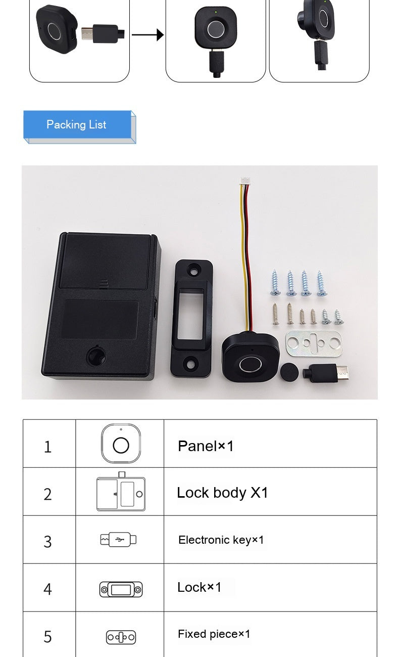 Smartes Fingerabdruck-Schloss für Schubladen & Schränke – Bild 15 | LuxeStyle