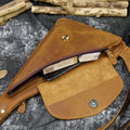Brusttasche Retro Leder