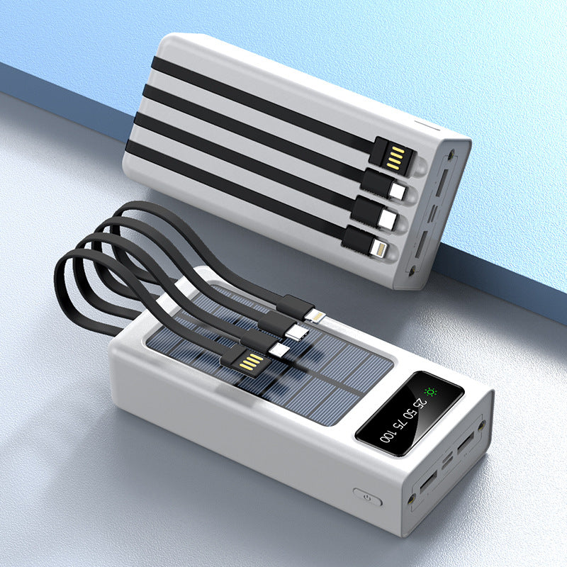 Solar Powerbank mit Digitalanzeige