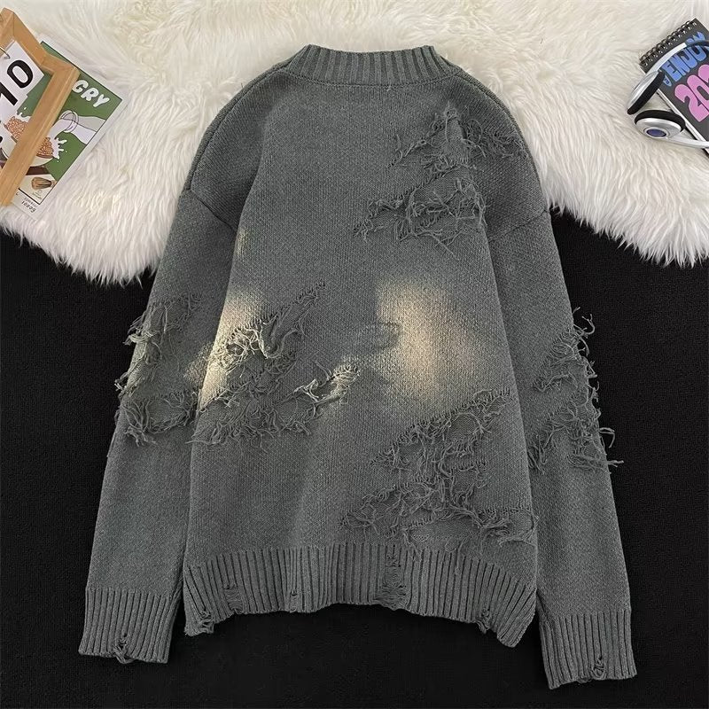 Tasseled Crewneck Strickpullover