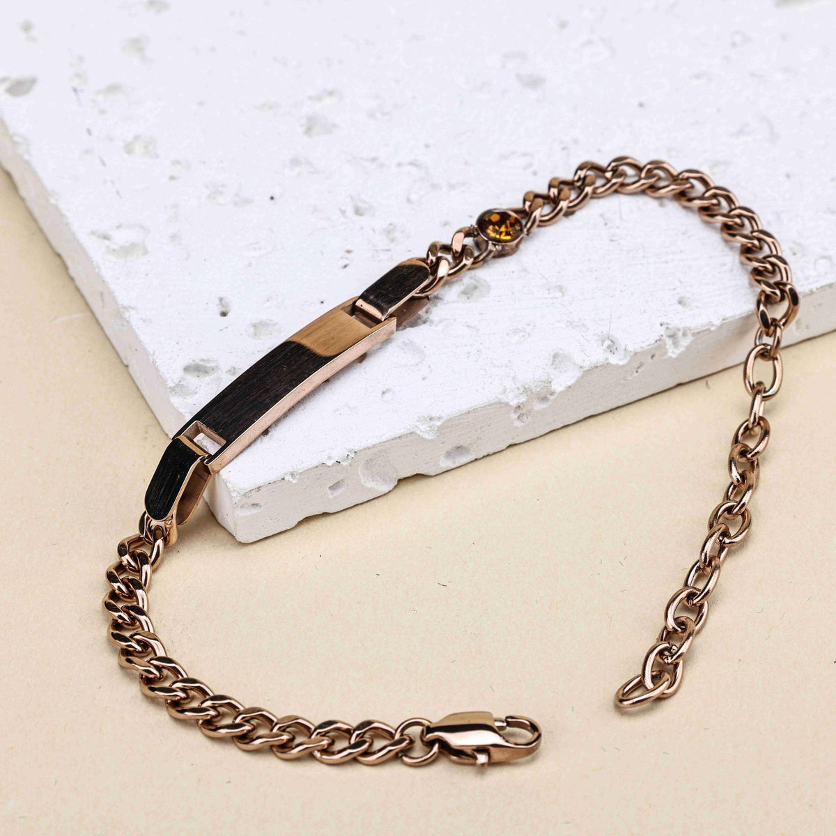 Edelstahl-Armband mit Geburtsstein für Kinder | LuxeStyle