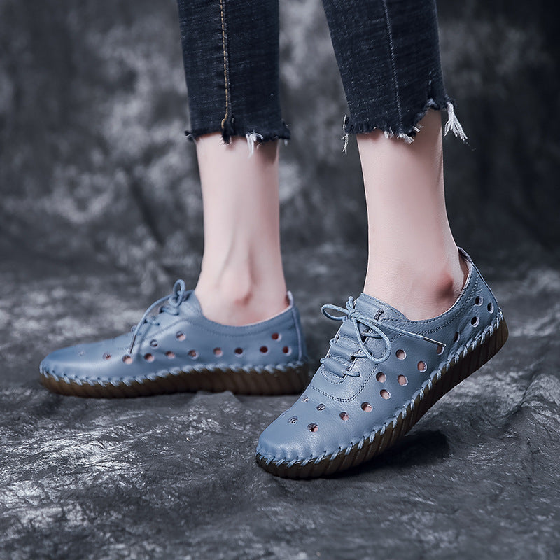 Sandalen mit hohlen Zehen, schwarzer PU – Bild 5 | LuxeStyle
