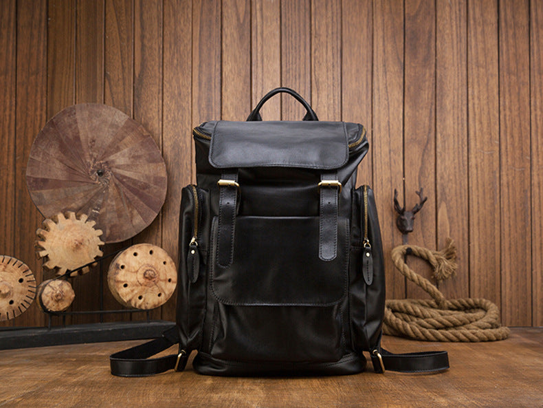 Handgefertigter Herrenrucksack aus echtem Leder – Bild 2 | LuxeStyle
