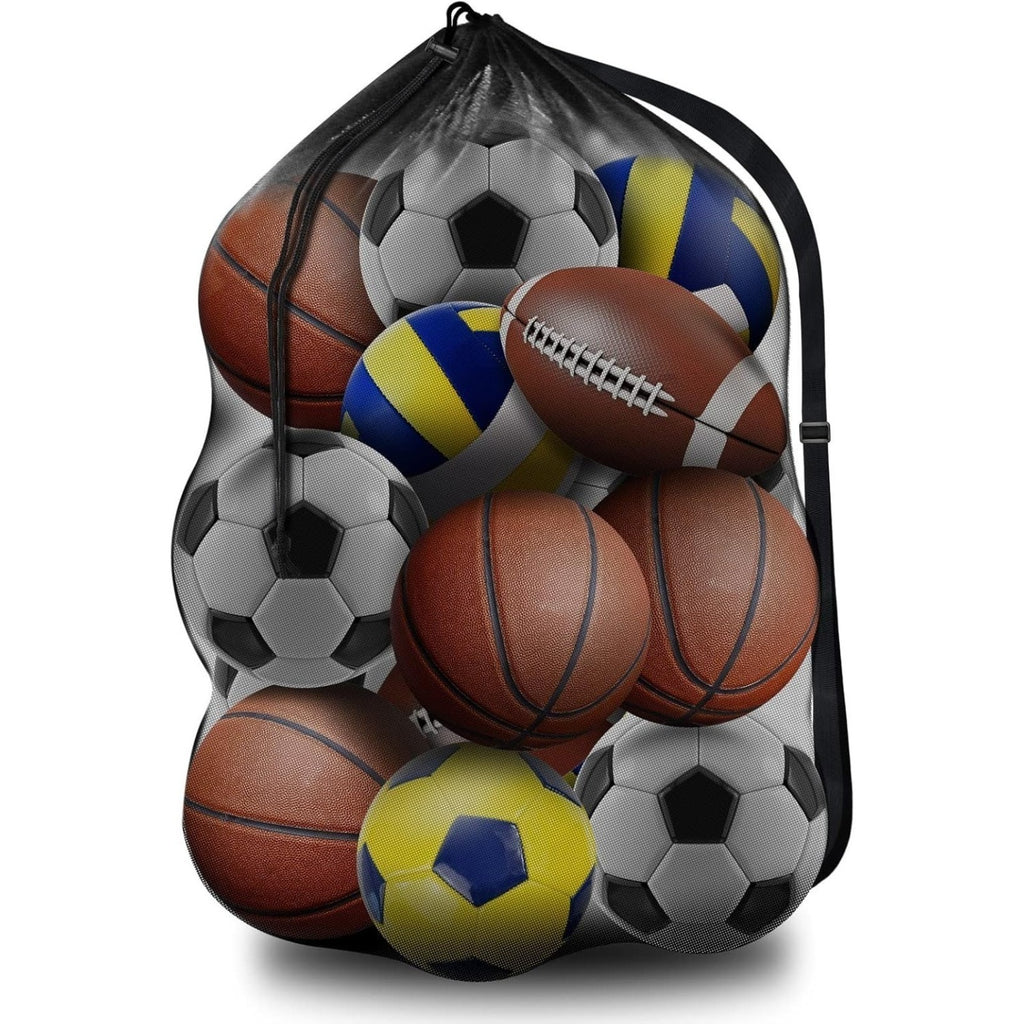 Multifunktionales Ballnetz mit Schulterriemen