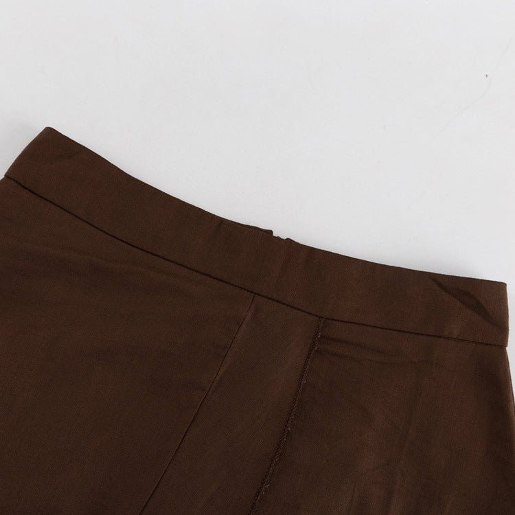 Zweiteiler: Crop Top & Maxi Rock