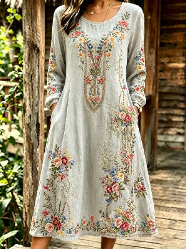 3D-Druck Kleid mit Stickereimuster
