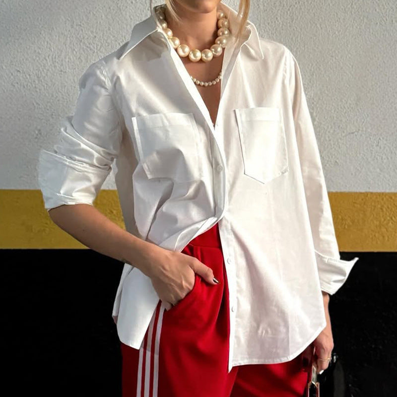 Elegante Langarm-Bluse im französischen Stil – Bild 4 | LuxeStyle