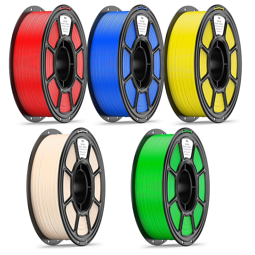 PLA 5er-Pack 3D-Drucker-Filament, 1.75mm