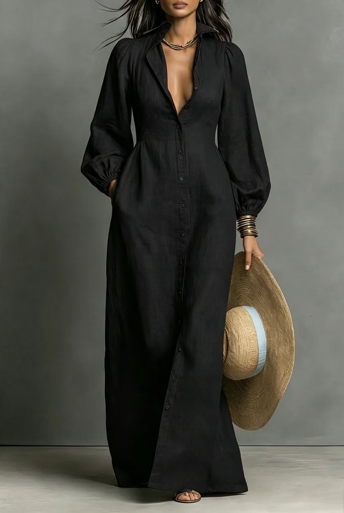 Long Shirt Dress Damen – Elegant & Vielseitig – Bild 7 | LuxeStyle