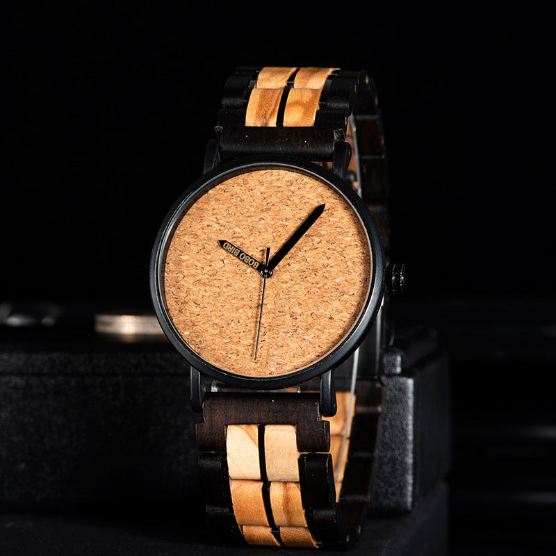 S19 Holz-Armbanduhr